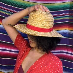 Official One Piece Brand Luffy Straw Hat with Red Band